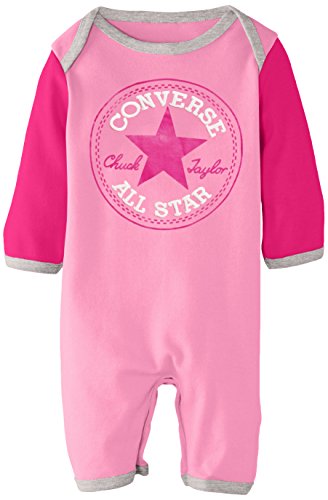 Converse 063531 Baby-Girls Romper, Chuck Pink, 9-12 Months