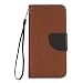 Produktbild Huawei P10 Hülle, Chreey [Einfach Elegant] PU Lederhülle Magnetische Flip Case Brieftasche Handytasche Matt Schutzhülle mit Standfunktion Kartenfächer [Braun]