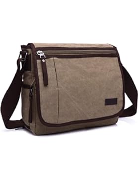 Männer Und Frauen Jahrgang Leinwand Messenger Aktentasche Schulter Tote Sling Freizeit Tasche,C-30.5cm*8.5cm*31cm