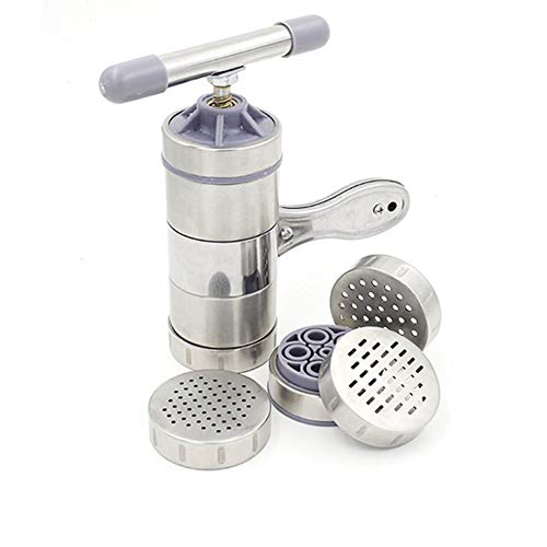 TYY-guang Multiuso di Uso della casa della tagliatella Macchina Manuale Macchina per la Pasta della tagliatella Macchina della pressa Spremuta della spremuta Macchina con 5 Lame diverse-1set