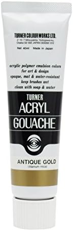 Turner color acrylic gouache antique gold AG040076 40ml (9 issue)