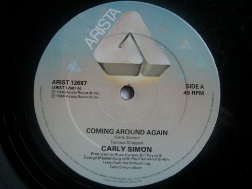 Preisvergleich Produktbild Coming Around Again (Theme From Heartburn) - Carly Simon 12"