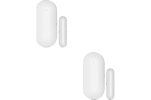 Clouree Detector magnético de Puerta de Seguridad para el hogar, Sensor inalámbrico de Windows - 2 Piezas