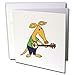Produktbild 3dRose gc_255690_5 Grußkarte, Motiv"Lustiges süßes Aardvark spielt Banjo", 15,2 x 15,2 cm