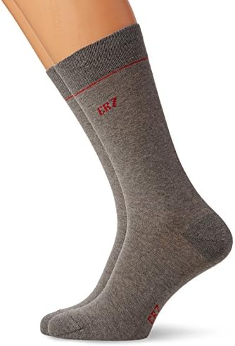 CR7 by Cristiano Ronaldo Men's pack of 2 Ankle Socks, Grey, One Size