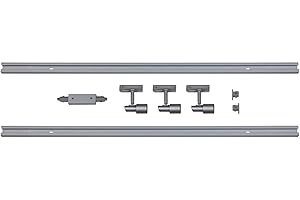 ‎FAMLIGHTS famlights 1-Phasen Schienensystem-Set Silber 2 Meter inkl. 3 Strahler GU10 | Aufbauschiene für Ihr Büro, Eingangsbereich, Empfang, Meeting, Geschäft, Lounge, Bar | verstellbare drehbare Aufbauspots