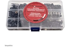 MTP-RACING Fairing Screws OEM Style Suitable for Honda CBR600RR PC37 03-06 Black