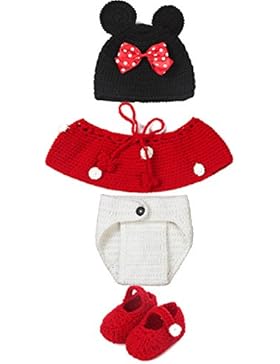 Neugeborenes Mädchen-Jungen-Baby-Fotografie Prop Crochet Strickhandgemachte Batman Hut Cape Kostüm