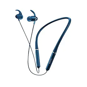 Wings Elevate, Smooth Silicon Neckband, Bluetooth 5.0 Wireless Earphones, Dual Pairing, Extra Heavy Bass Headphones Earbuds, 10 Hours Playtime (Blue)