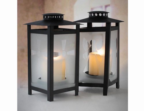 SIENA GARDEN Grablaterne Kreuz oder Engel L 13,5x9,5x25cm, schwarz, sortiert, 1 Stück