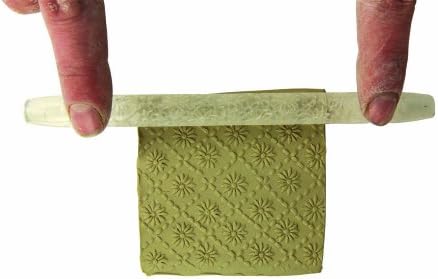 Rhombus Flower - Textured Patterned Acrylic Rolling Pin