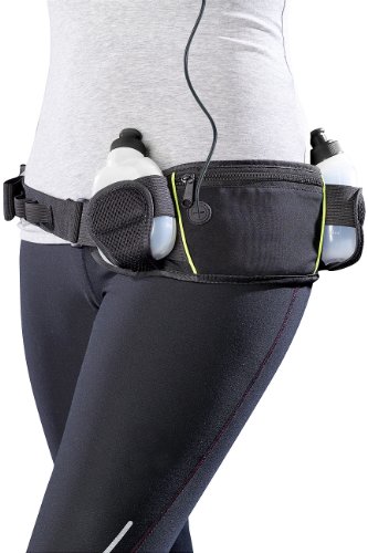 PEARL sports Trinkgürtel mit 2 Flaschen und Bauchtasche