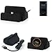 Produktbild Dockingstation f. Nokia 3 Dual-SIM, schwarz | Micro USB Ladestation inkl. Kabel zum Laden und Synchronisieren, Dock Ladegerät Tischladestation Tischlader Charger Cradle - K-S-Trade(TM)