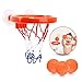 Produktbild GOUPPER Baby Bath Toy Ball Basketball Hoop Game Ball Playset with Strong Suction Cup, 3 Balls, Bathtub Shooting Game for Kids, Boys, Girls - Toddler Bath Toys Gift Set