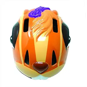 BIG-BEN Strong EPS with Thick PVC Shell Bicycle/Cycle Helmet for Roller Skating , Cycling, Riding Scooter and Outdoor Sports for Kids (Orange, Small)