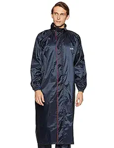 Amazon Brand - Solimo Water Resistant Polyester Long Rain Coat