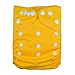 LilBit Yellow Washable Adjustable baby cloth diapers