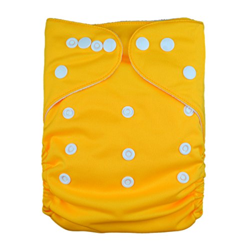 LilBit Yellow Washable Adjustable baby cloth diapers