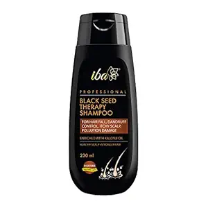 Iba Professional Black Seed Therapy Shampoo No Sulfates No Parabens Deep Cleansing Formula, White, 230 millilitre