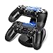 Produktbild 99native PS4 Controller Ladestation, Ladegerät Charger, Doppeltes Schnellladegerät mit LED-Anzeige für PS 4 Wireless Controller Gamepad (Schwarz)