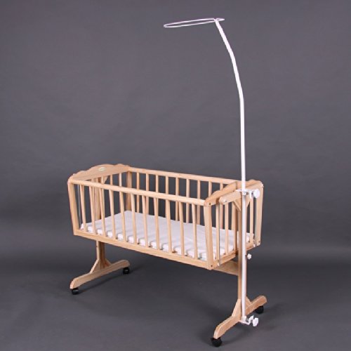 Swinging Crib / Cradle BambinoWorld with mattress and canopy
