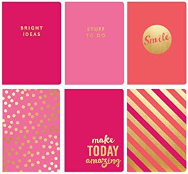 Studio G Stitched Journal Pink 4ea/6 Bulk