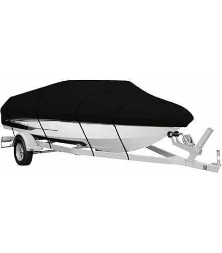 AMGJ Housse Bateau Imperméable 20-22ft 700x254cm - Bâche Oxford 300D Grise Pour Yacht Et Pêche