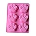 Produktbild JUNGEN Silikon Kuchenformen Katzenkralle Backform Kuchen Schimmel Schokolade Handgemachte Seifenform DIY Küchenhelfer, Rosa