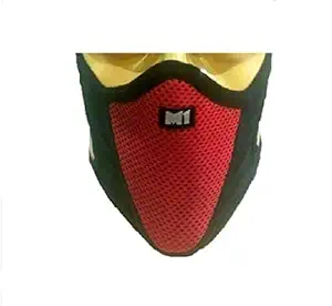 PinKit Sports Half Face Mask Outdoor Ski Masks for Motorcycle, Bicycle Face Mask, Best Protector from Pollution (ASSORTED COLOUR)