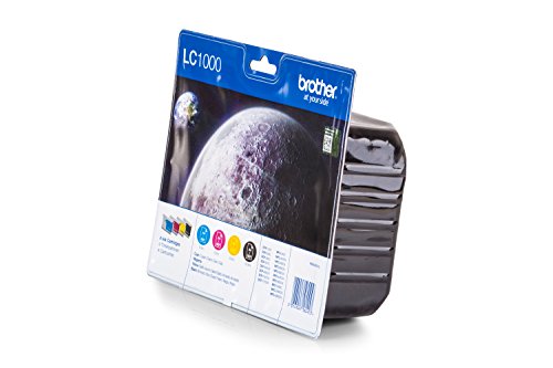 Original Brother LC-1000 Tinten Multipack (BK,C,M,Y) 4 Stück für Brother DCP-540 CJ