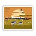 Produktbild 2 x Savanne Afrika Vinyl Aufkleber Reise Gepäck # 10491 - 10cm/100mm Wide