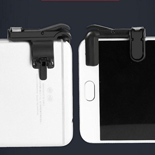 Bescita 1 Paar Mobile Game Controller Sensitive SchieÃŸen und Ziel Tasten Gaming Trigger Fire Button Griff fÃ¼r L1R1 Shooter Controller PUBG Smartphone (C)