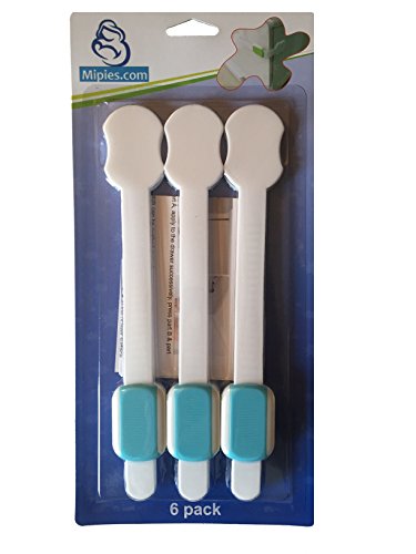 Cierre seguridad bebe para Armarios, Cajones, Muebles, WC, Electrodomesticos. Bloqueo y Cerradura para Bebes y Niños. Correa adhesiva ajustable de seguridad multiusos para Muebles
