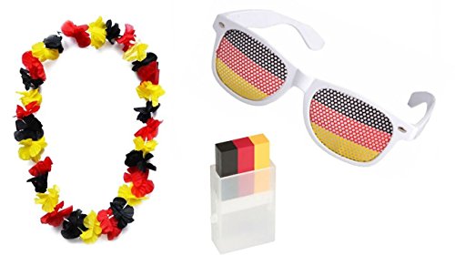 Preisvergleich Produktbild Idena Deutschland Fußball-WM Fan Set, 3 teilig