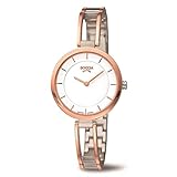 Boccia Damen Analog Quarz Uhr mit Titan Armband 3264-04
