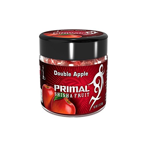 Primal Shisha Fruit - Doppelapfel - Nikotinfreier Tabakersatz, mit echten Früchten - 50g