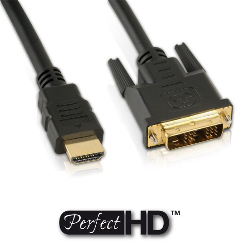 15m HDMI KABEL auf DVI 15 m 1080p FULL-HD vergoldete Stecker 18+1 DVI zweifache Abschirmung Länge 15,0m - 4