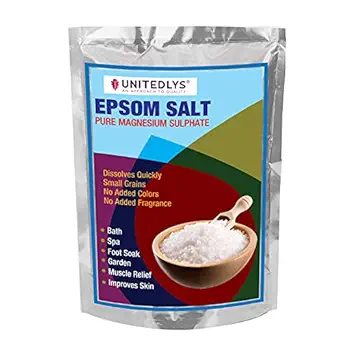 Unitedlys Epsom Salt (Magnesium Sulphate) For Plant Growth & Plant Nutrient | Muscle Releif, Relives Aches & Pain, 380g