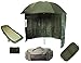 Produktbild G8DS® Angel-Set" Stay Over Night" : G8DS® Angelliege + grosse G8DS® Reisetasche + G8DS® Abhakmatte + G8DS Angelliegen-Tasche Bedchair Organizer +G8DS® Angelschirm mit Seitenteil grob Angeln Karpfenangeln, Ausrüstung Grundfutter
