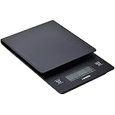 Hario V60 Damla Kahve &Ouml;l&ccedil;eği ve Zamanlayıcı D&ouml;kme &Ouml;l&ccedil;eği Siyah (Yeni Model)