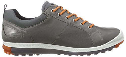 2016-ECCO-Biom-Hybrid-2-Hydromax-Gore-Tex-Waterproof-Yak-Leather-Mens-Golf-Shoes-Warm-GreyOrange-41-EU