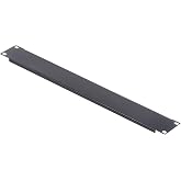Aiten Data 1U Blind Panel for 19" Rack Cabinet, Black