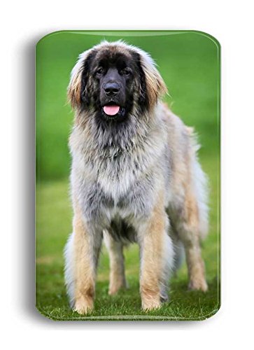 Leonberger – 4 rechteckige Kühlschrankmagnete 6 x 4 cm — 01 für Memoboard Pinnwand Magnettafel Whiteboard - 4