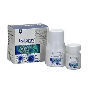 Katra Fertilizers Lysorus (1 g+50 ml) Anti-Virus and Bacteria Virucide for Virus Control and Prevention, Agriculture, Bio Pesticide for Garden Used in Farms