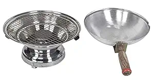 AquaDart Aluminum Desi Tandoor Steel Bati Maker, Gas Oven, Pizza Maker Multi Purpose Use Oven Food Steamer Cookware Set (25 x 25 x 35 cm), (1 pcs)