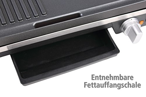 ROMMELSBACHER BBQ 2002 Gourmet – TISCHGRILL – 1900 Watt – schwarz – Zuschaltbare Turbo-Grillzone - 8