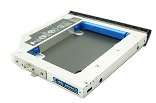 2nd HDD SSD Nimitz Festplattenrahmen für Hp Elitebook 8460 P/B 8470 P/B mit Blende/Einfassung und Halterung - 3