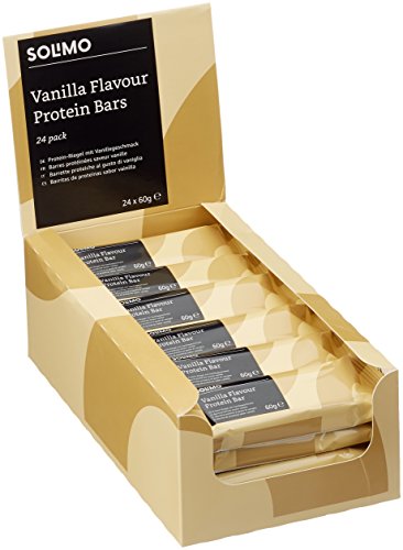 Preisvergleich Produktbild Amazon-Marke: Solimo Proteinriegel, Geschmack: Vanille-Schoko (24er-Pack)