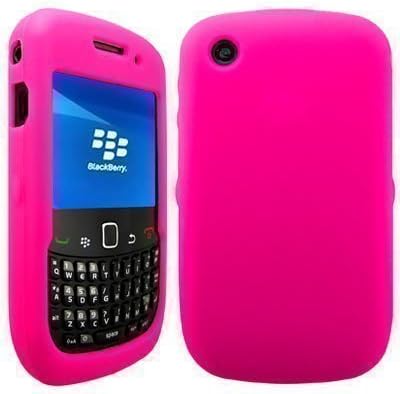 impexo Blackberry Curve 8520 Case Cover Skin Pouch Shell Unbreakable Silicone Gel Hot Pink