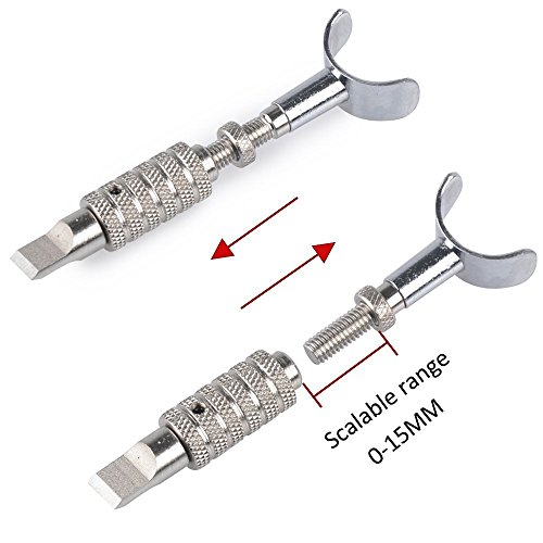 Messer einstellbar Leder Rotation, gzqes, Werkzeug Messer Schneiden von Leder, manuell Verstellbare Klinge aus Meißel - 5
